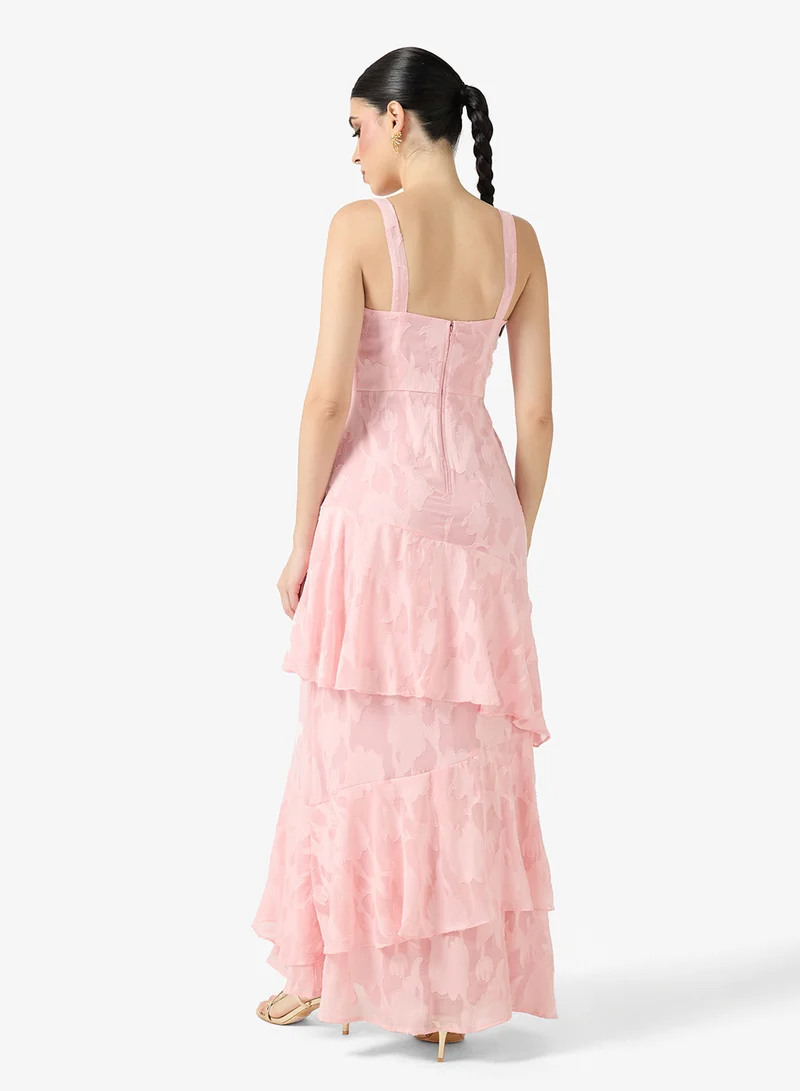 Anaya With Love Asymmetric Ruffle Cami Maxi Dress